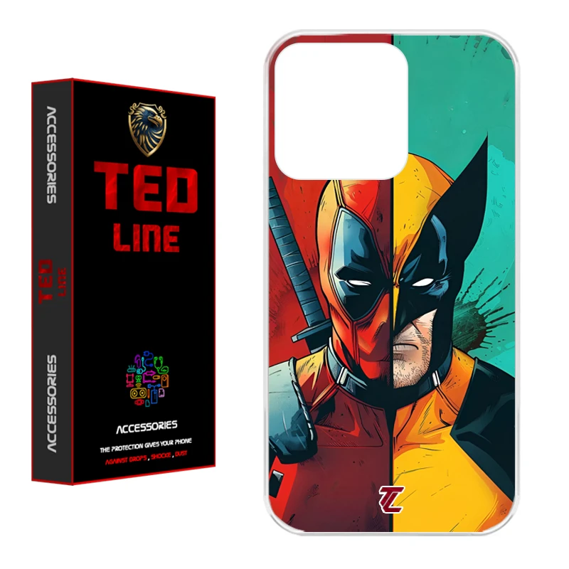 کاور تد لاین طرح ددپول و ولورین کد 1134 مناسب برای گوشی موبایل اپل Iphone 16 Pro Max