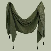 شال زنانه مدل پلیسه نخی بریشکا کد 0052