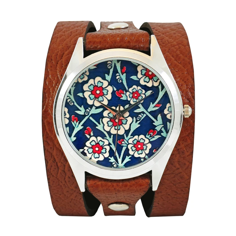 ساعت مچی عقربه ای زنانه اچ آر دیزاین گروپ مدل کاشی w055