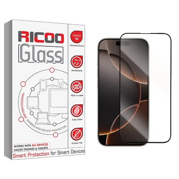 محافظ صفحه نمایش ریکو مدل RiC2newpkg مناسب برای گوشی موبایل اپل iPhone 16 Pro Max