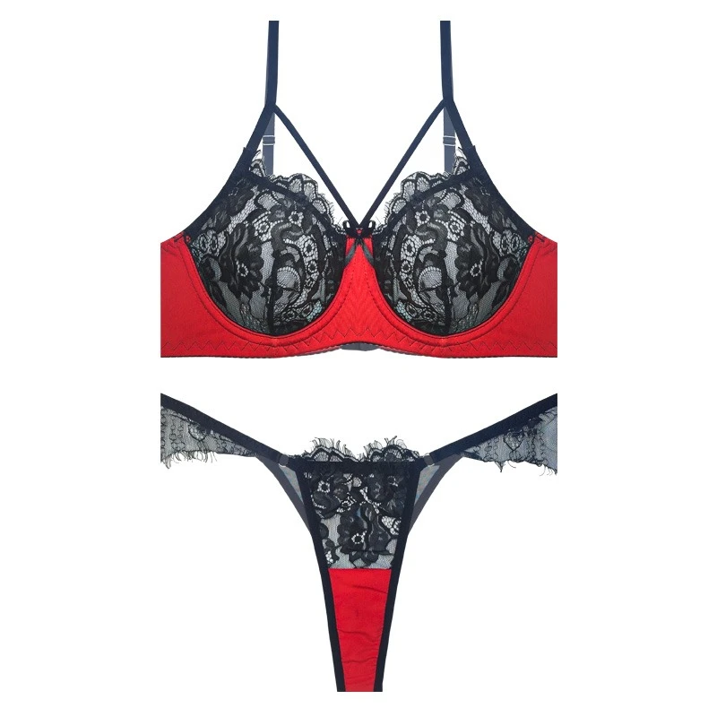 ست شورت و سوتین زنانه آنی لوکس مدل تور مژه کد 70401mk