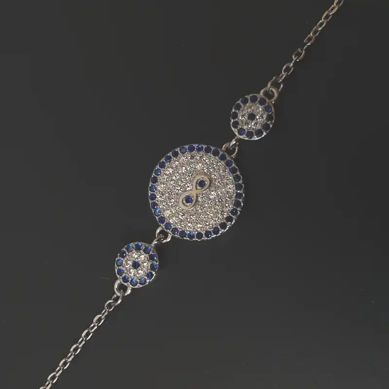 دستبند نقره زنانه مدل B77