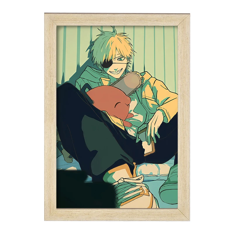 تابلو خندالو مدل دنجی انیمه مرد اره ای Chainsaw Man  کد 17909