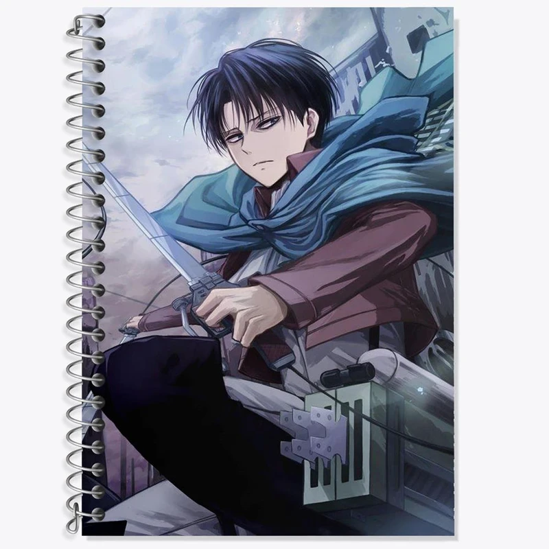دفتر لغت 50 برگ خندالو مدل لیوای و میکاسا انیمه اتک آن تایتان Attack on Titan کد 10983