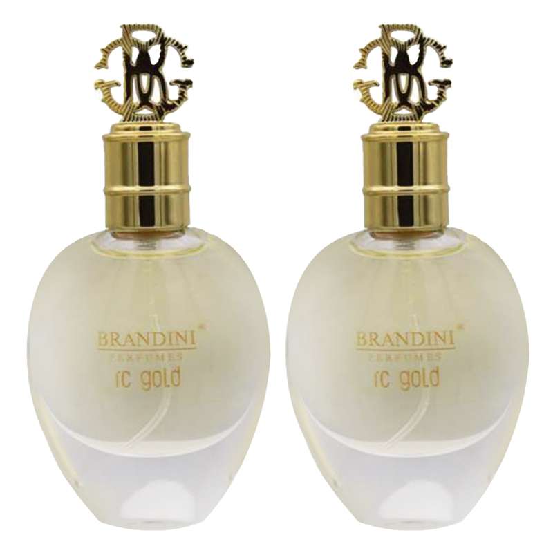 عطر جیبی زنانه برندینی مدل RC GOLD حجم 25 میلی لیتر مجموعه 2 عددی