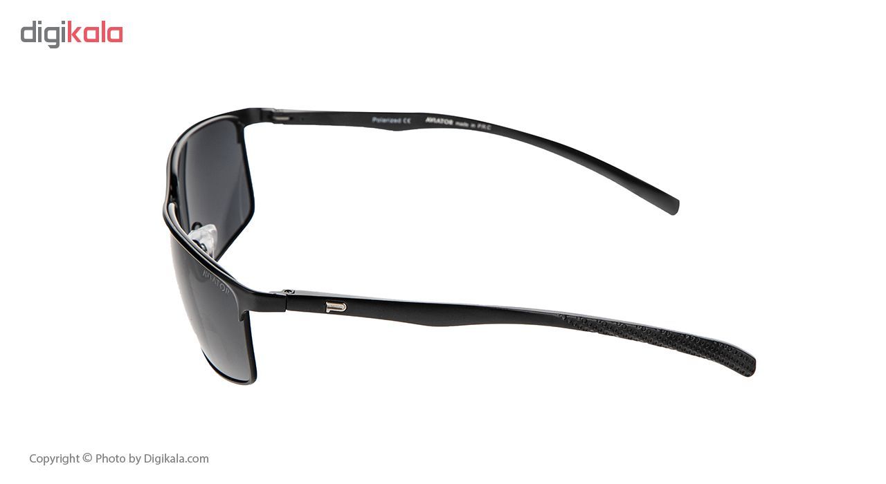 عینک آفتابی مردانه آویاتور مدل A2592 BLK -  - 6