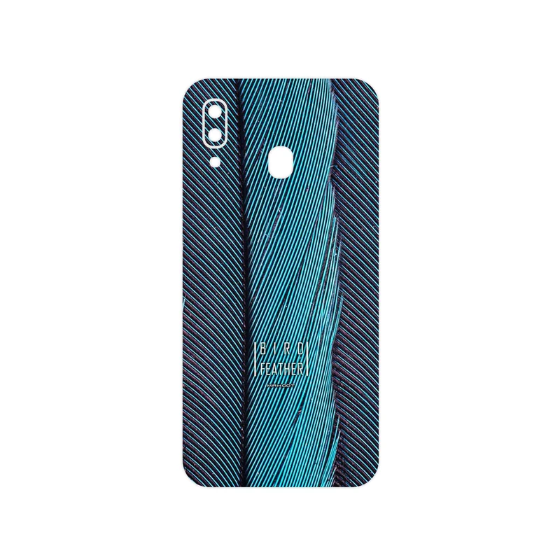 برچسب پوششی ماهوت مدل Turquoise feathers مناسب برای گوشی موبایل سامسونگ Galaxy M10s