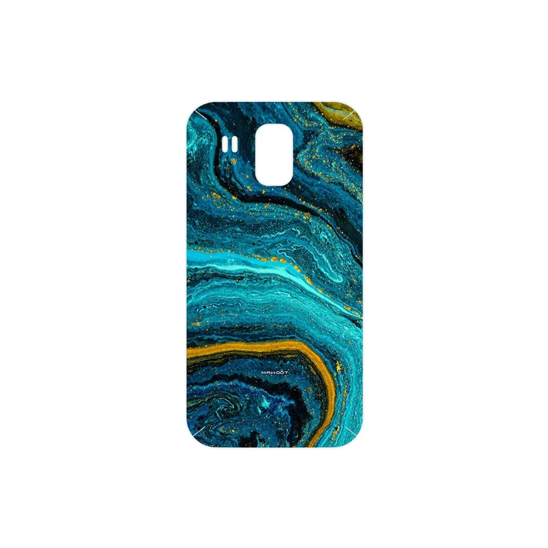 برچسب پوششی ماهوت مدل Turquoise marblewith golden streaks مناسب برای گوشی موبایل هوآوی Ascend G525