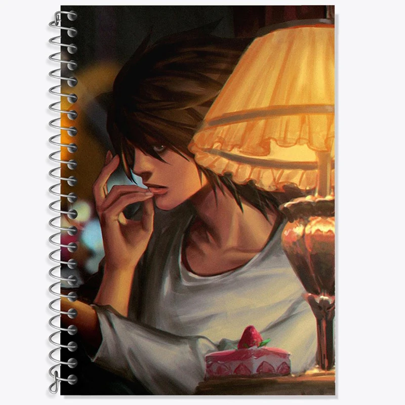 دفتر زبان 50 برگ خندالو مدل سه خط طرح ال لاولیت انیمه دفترچه مرگ Death Note کد 11317