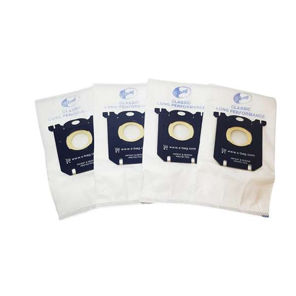 پاکت جاروبرقی اس-بگ مدل Classic Long4 مناسب برای جاروبرقی الکترولوکس بسته چهار عددی