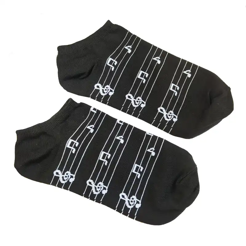 جوراب دخترانه طرح نت موسیقی