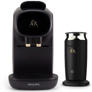 اسپرسوساز کپسولی 800 میلیلیتر فیلیپس مدل L'OR Barista Sublime LM9012 با فشار بخار 19 بار، قابلیت تهیه همزمان 2 فنجان و کف شیرساز لور