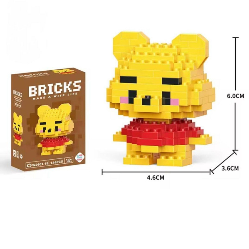 ساختنی بریکس 144 تکه مدل وینی پو کد 19-2601