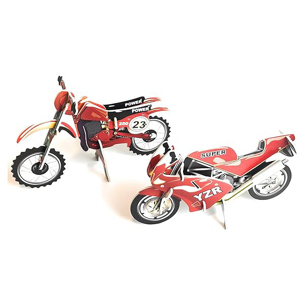 ساختنی مدل motorcycle مجموعه 2 عددی