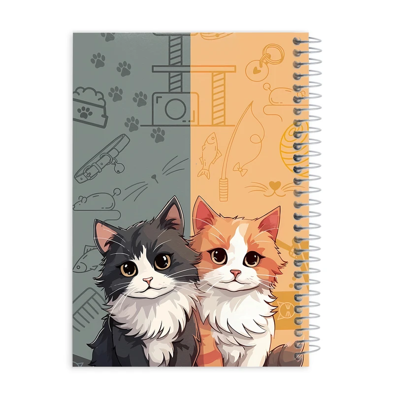 دفتر مشق ۱۰۰ برگ طرح گربه کد Vz74