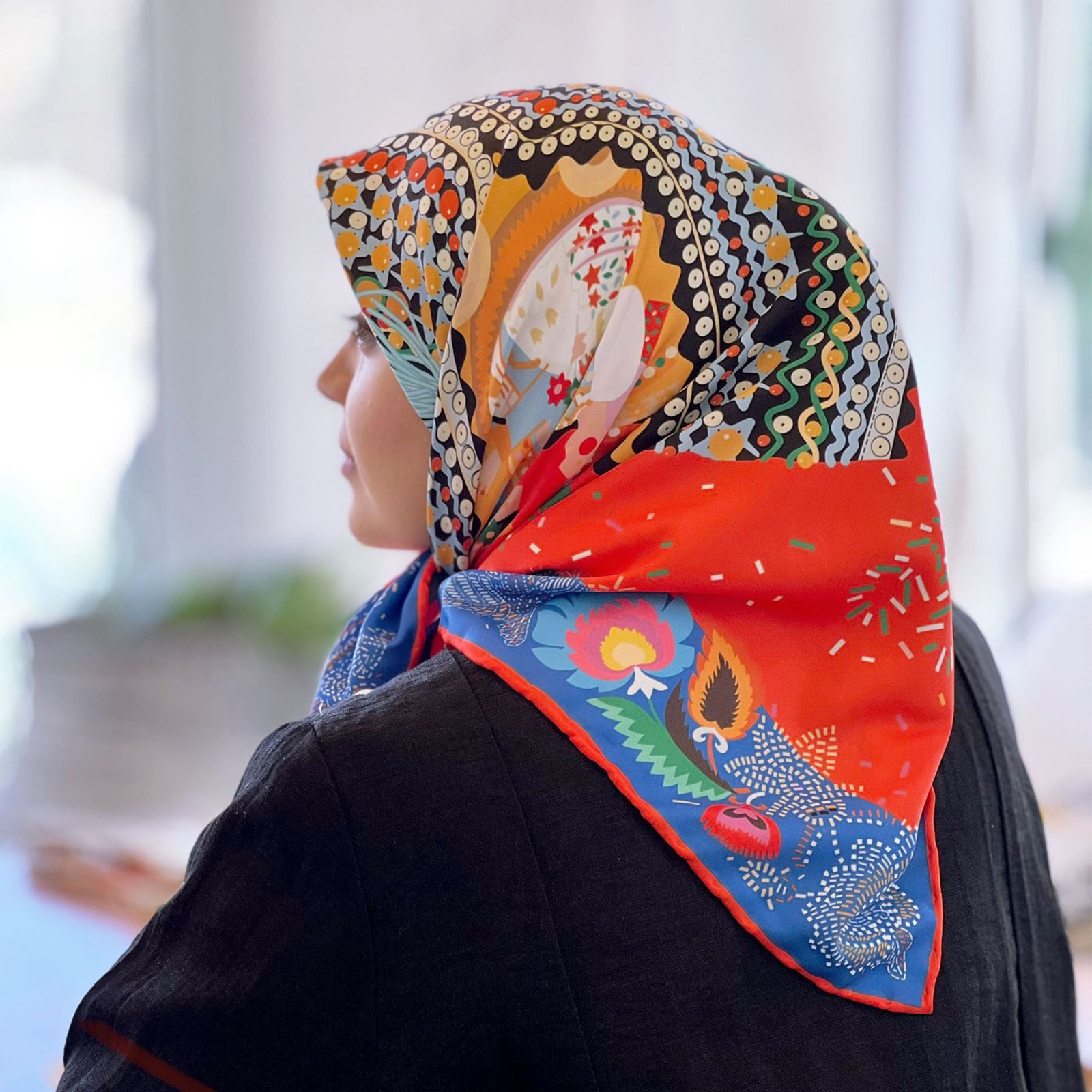 روسری زنانه مدل ابریشم توییل کد 5085 -  - 21
