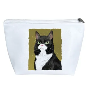 کیف لوازم آرایش دخترانه خندالو مدل گربه کد 2873