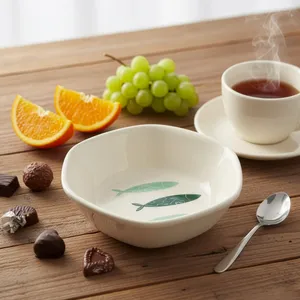 کاسه سرامیکی بومی مدل ماهی کد 4