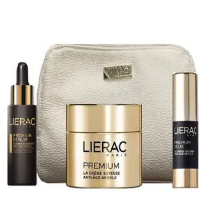 مجموعه مراقبت از پوست لیراک مدل Luxury Box Gold Premium مجموعه 4 عددی