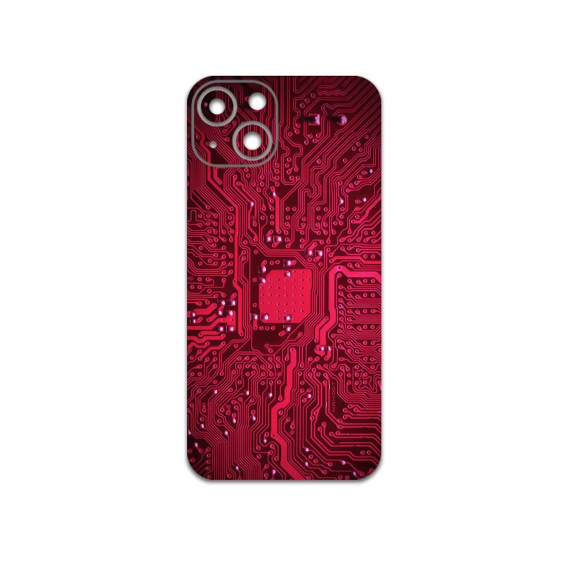 برچسب پوششی ماهوت مدل Red-Printed-Circuit-Board مناسب برای گوشی موبایل اپل iPhone 13