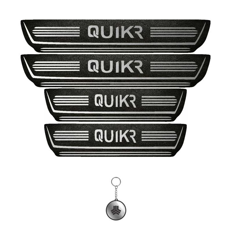 برچسب پارکابی خودرو لندمون کد LMm0028 MS مناسب برای کوییک آر مجموعه 4 عددی به همراه جا کلیدی