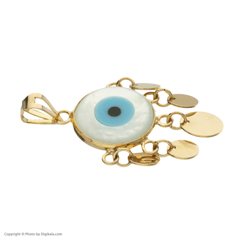 نیم ست طلا 18 عیار زنانه مایا ماهک مدل MS0446 طرح چشم نظر