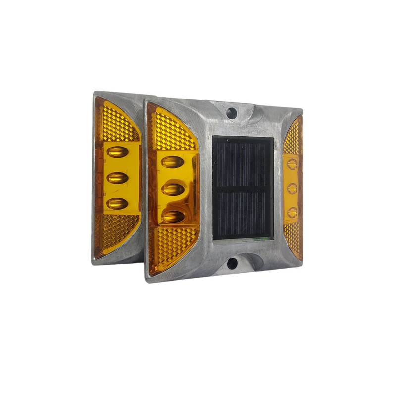 چراغ هشدار سولار مدل چشم گربه ای مجموعه 2 عددی