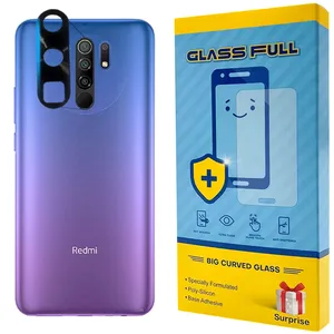 محافظ لنز دوربین گلس فول مدل STF مناسب برای گوشی موبایل شیائومی Redmi 9