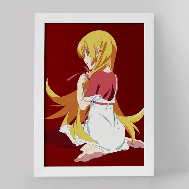 تابلو خندالو مدل شینوبو اوشینو انیمه مونوگاتاری کد 16178