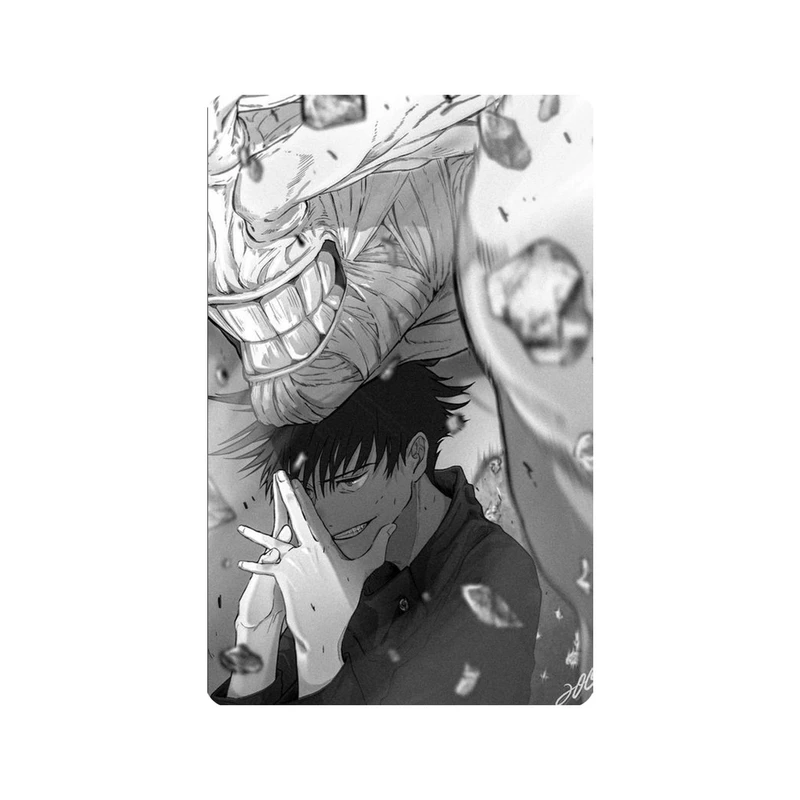 استیکر کارت مدل انیمه طرح جوجوتسو کایسن توجی فوشیگورو Jujutsu Kaisen Toji Fushiguro کد 5275