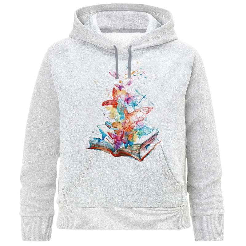 هودی دخترانه مدل گل و پروانه