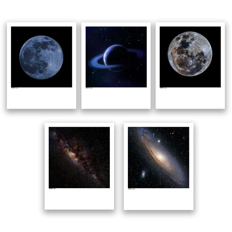 آویز تزیینی عرش مدل فانتزی منظره ماه کد Asa560 مجموعه پنج عددی