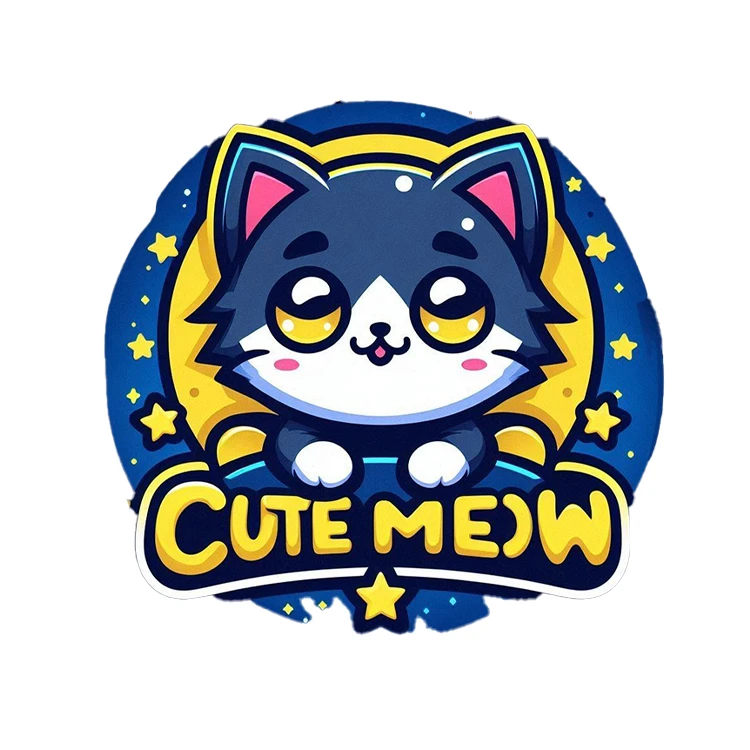 استیکر پارچه و لباس پاد آفرین مدل گربه کیوت 1436