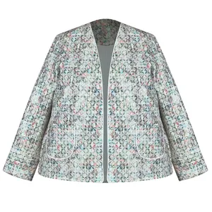 کت زنانه مدل ژاکارد پولکی مجلسی کد AK1112