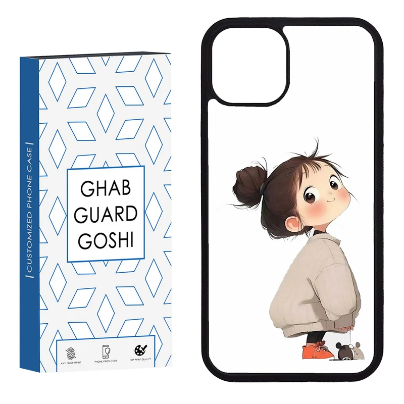 کاور قاب گارد گوشی طرح دختر ملوس کد FB-960 مناسب برای گوشی موبایل اپل iphone 13 / 14  