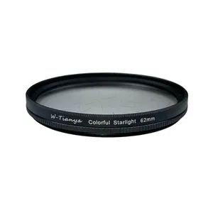 فیلتر لنز تی اند وای مدل COLORED DIFFRACTION STAR RAINBOW STREAK - 62MM