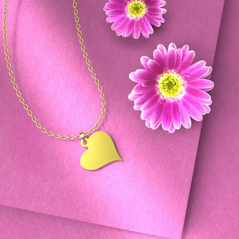 گردنبند طلا 18 عیار زنانه مدوپد کد CA10796