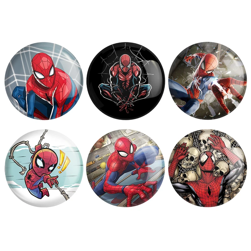 مگنت خندالو طرح مرد عنکبوتی کد 600B مجموعه 6 عددی