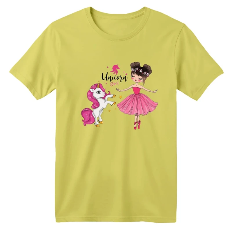 تی شرت آستین کوتاه بچگانه مدل یونیکورن کد ۹