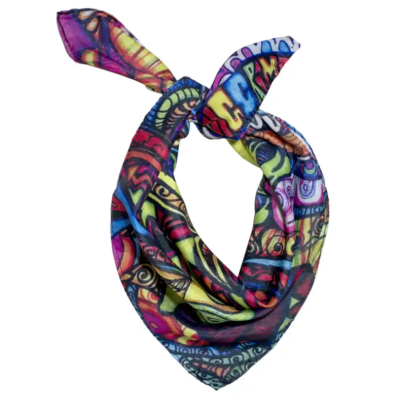 دستمال سر و گردن طرح برگ