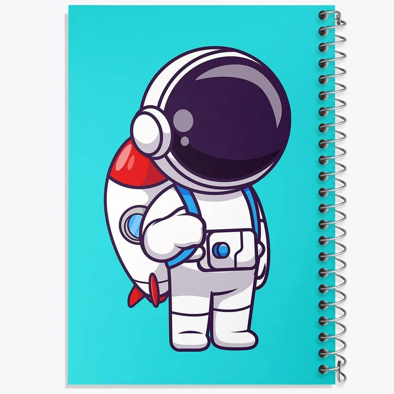 دفتر نقاشی 50 برگ خندالو مدل فضانورد کد 25130