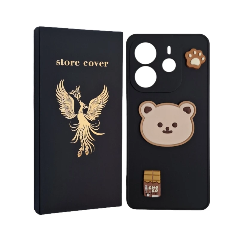 کاور طرح استور کاور طرح عروسک برجسته مدل note14 مناسب برای گوشی موبایل شیائومی Redmi Note 14 4G