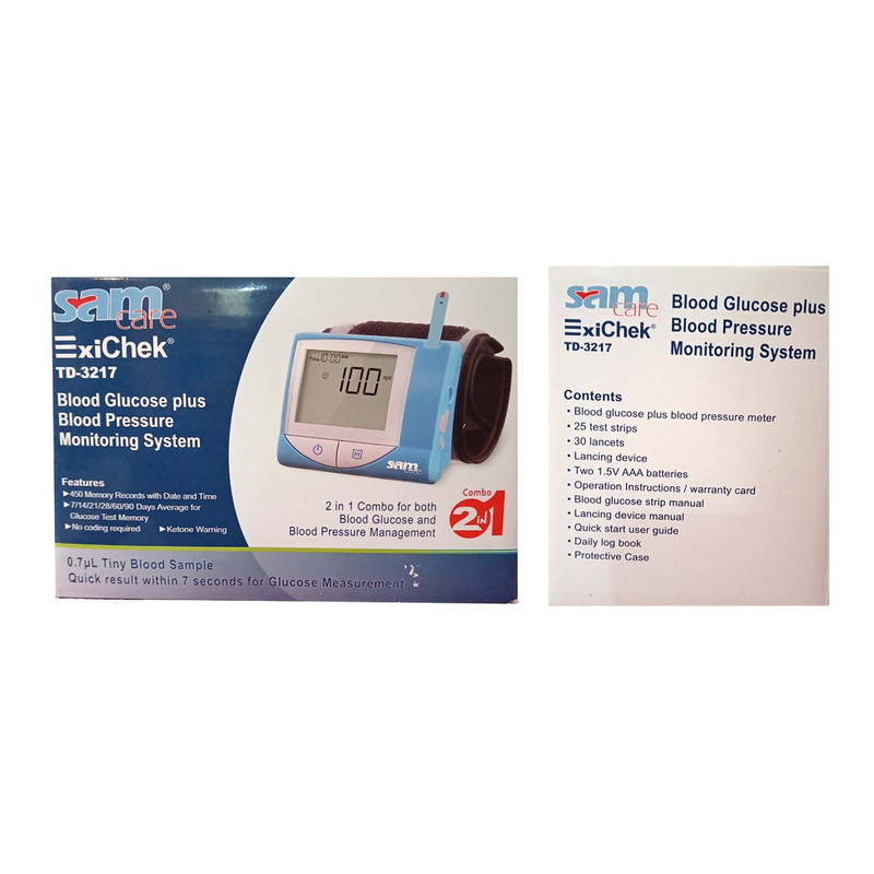 دستگاه تست قند خون و فشار سنج سام کر مدل TD-3217