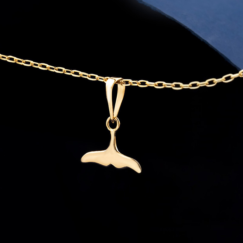 آویز گردنبند طلا 18 عیار زنانه ماوی گالری مدل نهنگ آویز گردنبند طلا 18 عیار زنانه ماوی گالری مدل نهنگ