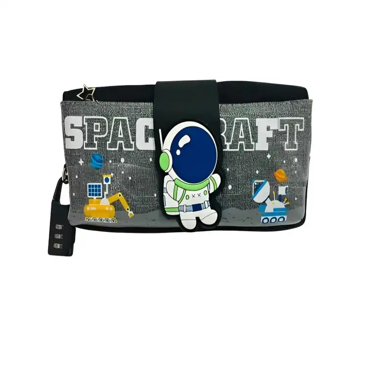 جامدادی مدل سه زیپ و قفل دار طرح فضانورد