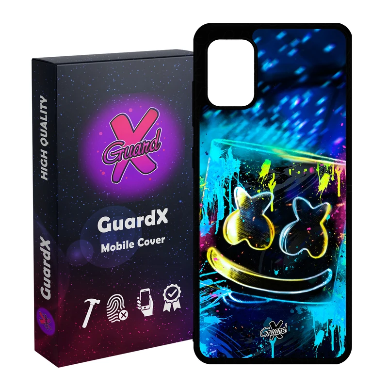 کاور گارد ایکس طرح Marshmello مدل Glass10104 مناسب برای گوشی موبایل سامسونگ Galaxy A31