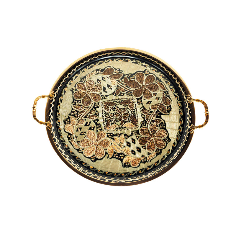 سینی مسی مدل الماس تراش کد 10