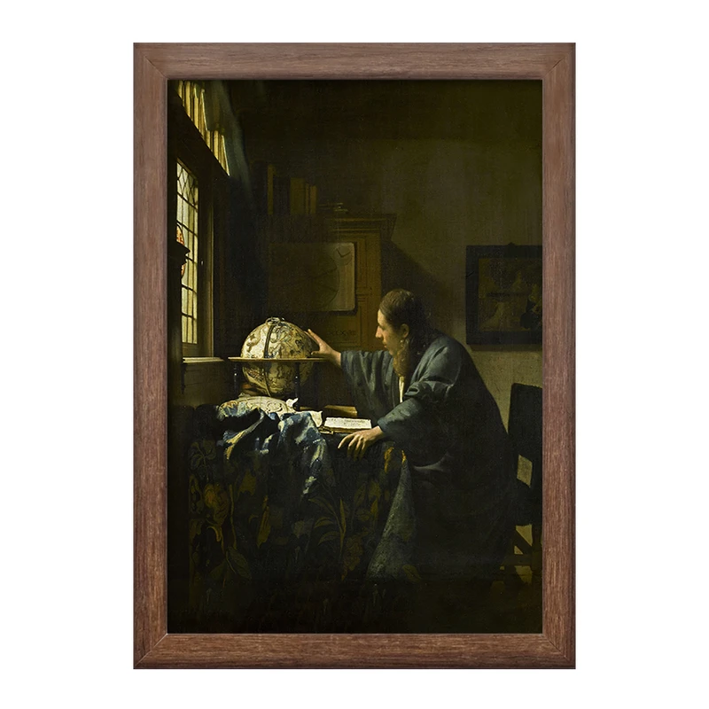 تابلو خندالو طرح نقاشی ستاره شناس اثر یوهانس فرمیر کد F12428