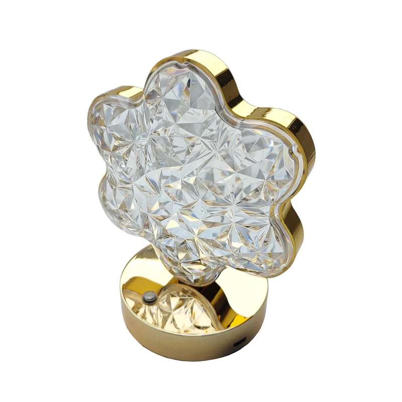 آباژور رومیزی مدل لمسی شارژی طرح گل کد kam64 