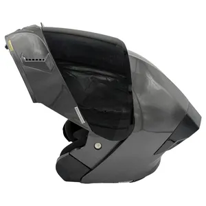 کلاه کاسکت فک‌متحرک استیل برد مدل SB20 S به همراه طلق دودی